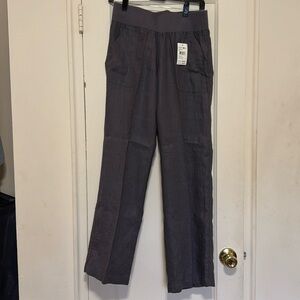 Dark Grey Linen Pants